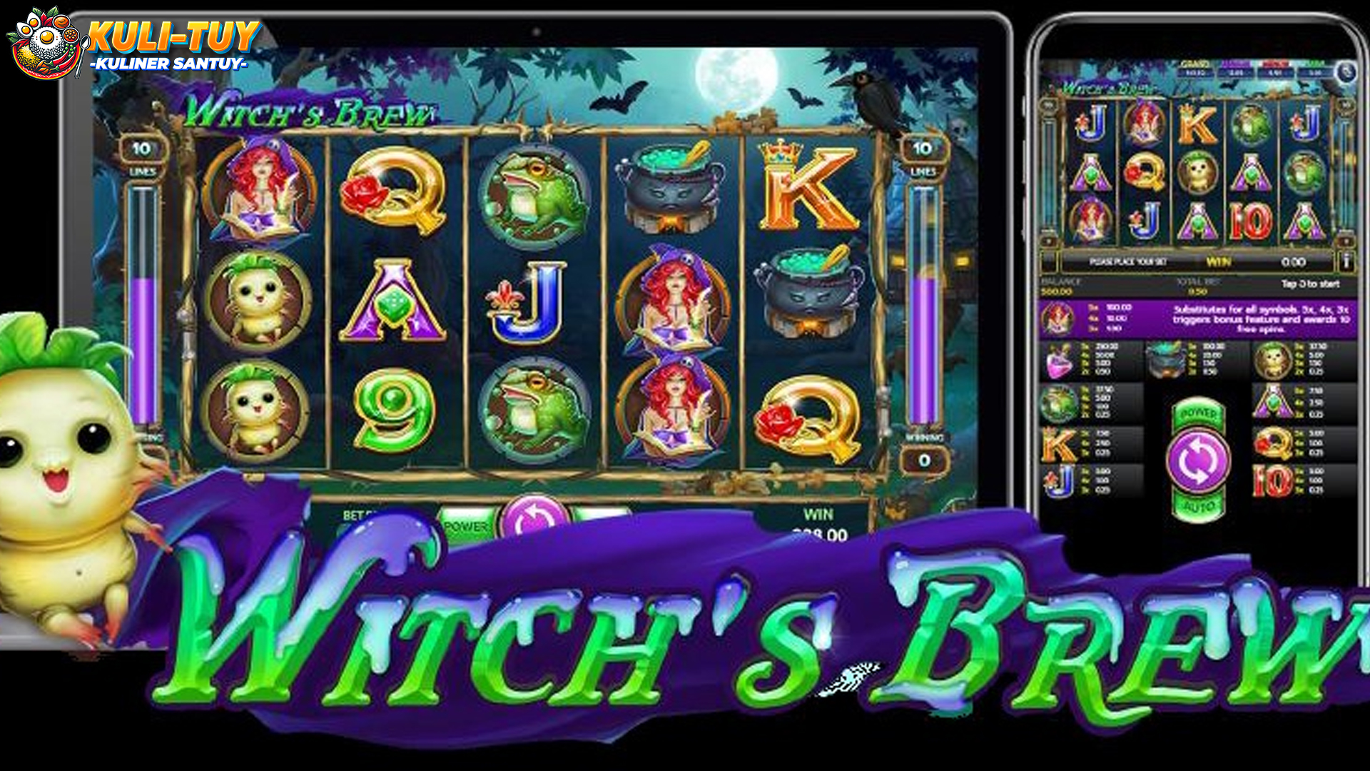 Kuali Ajaib Berputar: Sensasi Baru Bermain Slot di Witch's Brew