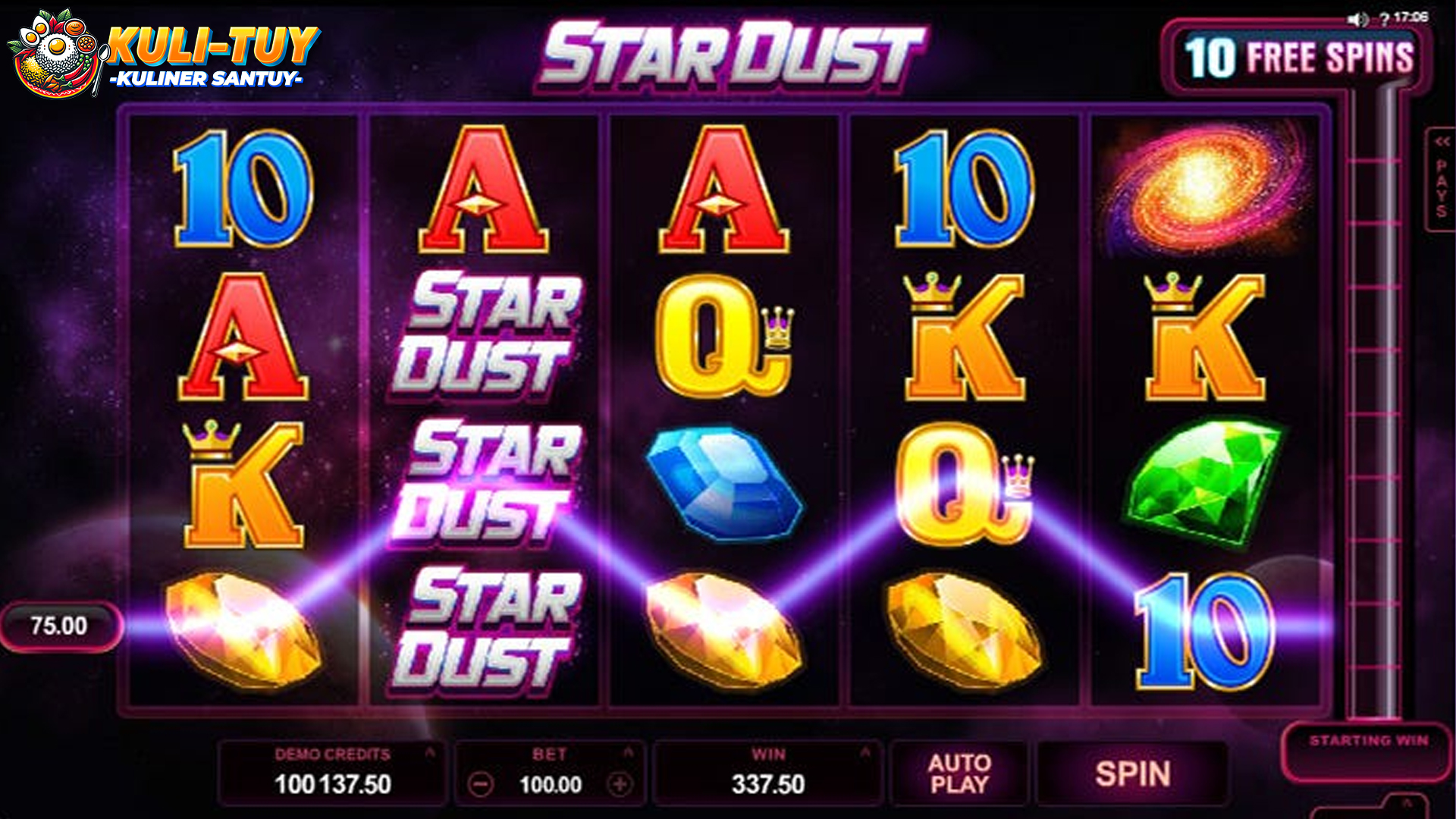 Slot Stardust : Rasakan Keajaiban dan Raih Keberuntungan Anda