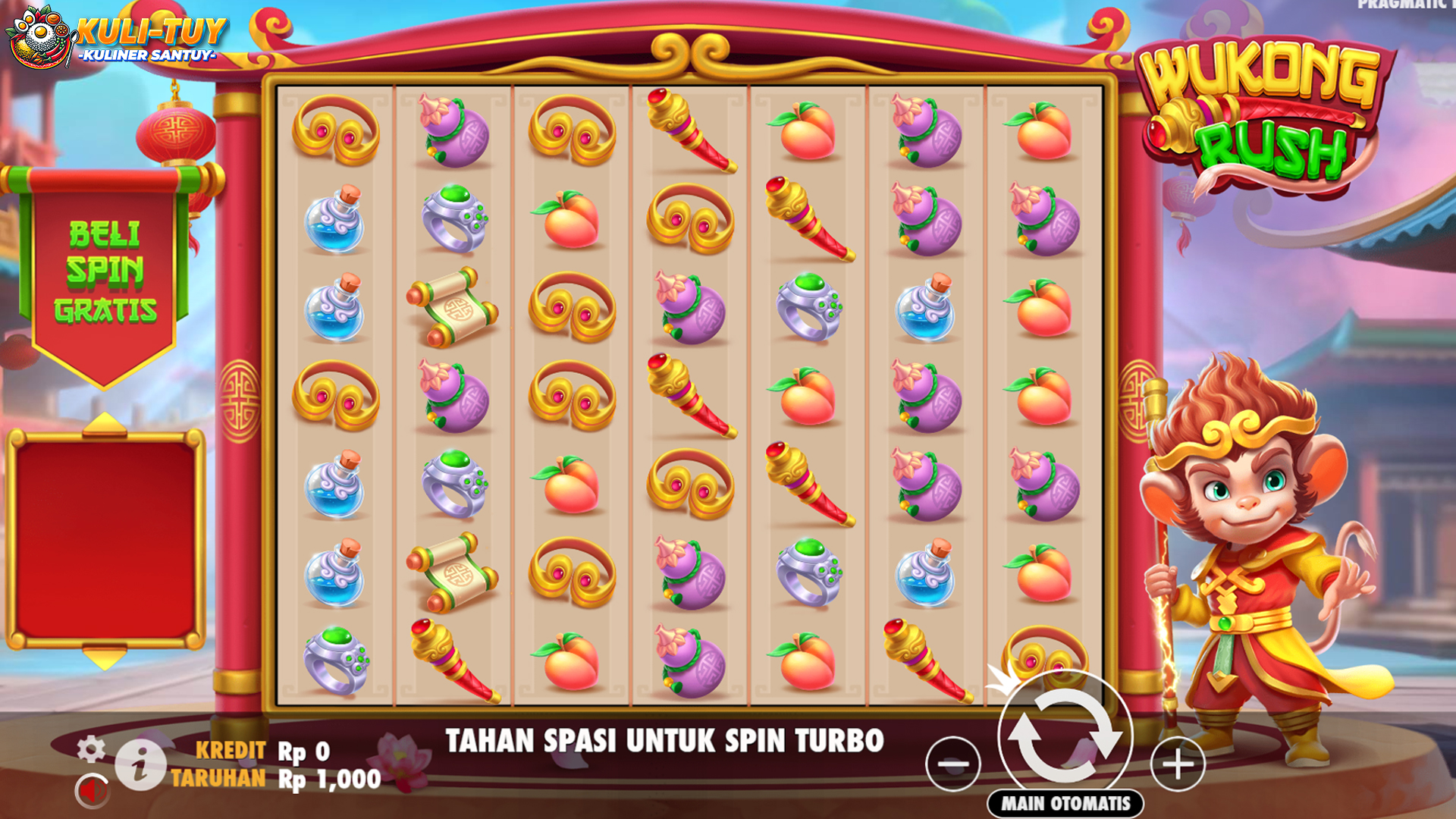 Slot Wukong Rush: Jackpot Progresif yang Menggoda dan Seru