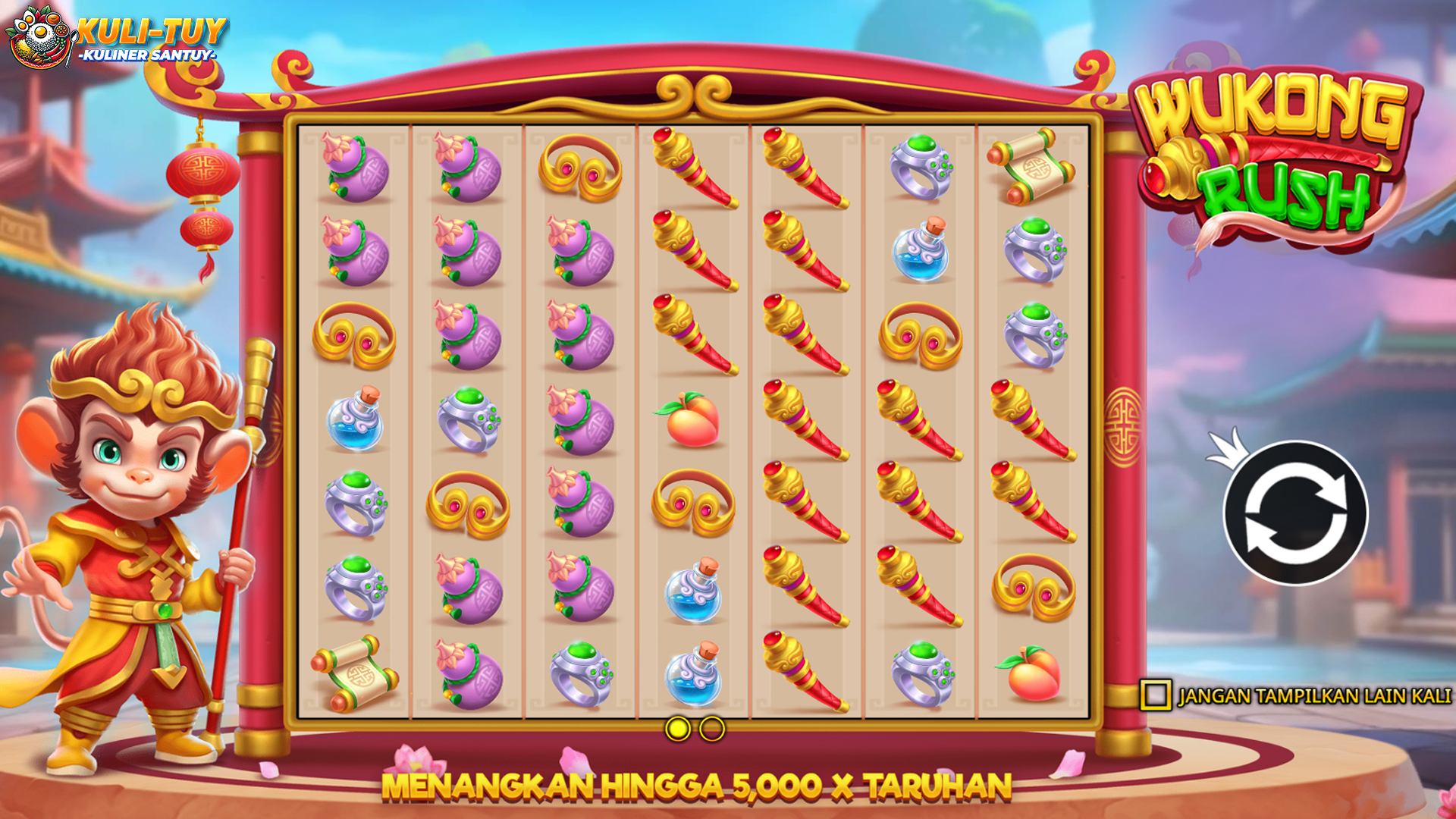 Slot Wukong Rush: Jackpot Progresif yang Menggoda dan Seru