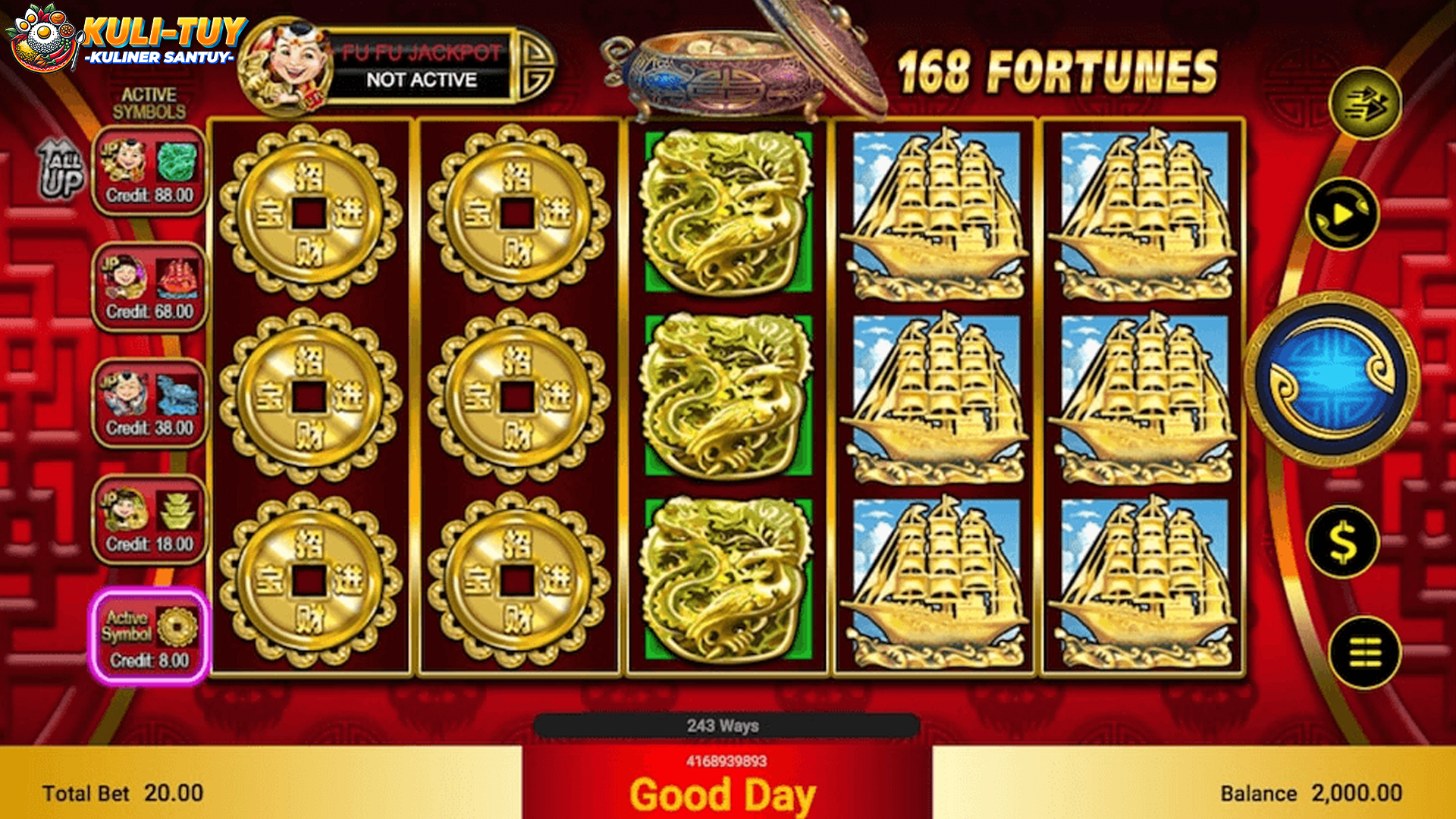 Slot 168 Fortunes: Sensasi Keberuntungan & Jackpot Melimpah