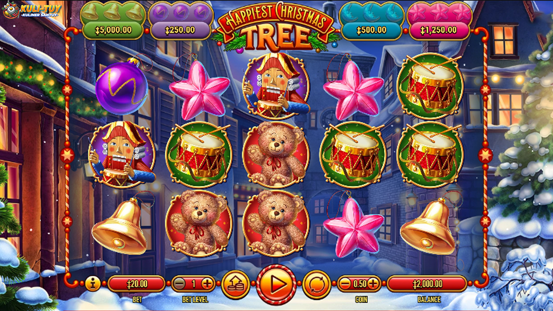 Slot Happiest Christmas Tree: Keceriaan Natal dan Hadiah Besar
