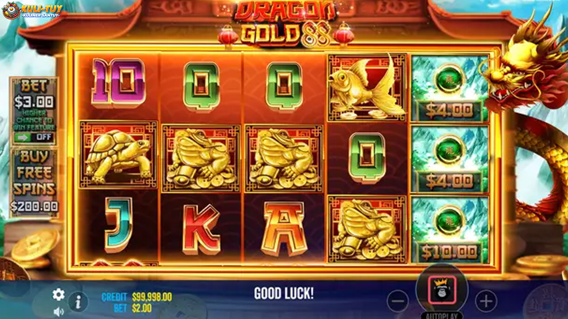 Bandar Slot Gacor Suguhkan Aksi Menarik di Dragon Gold 88