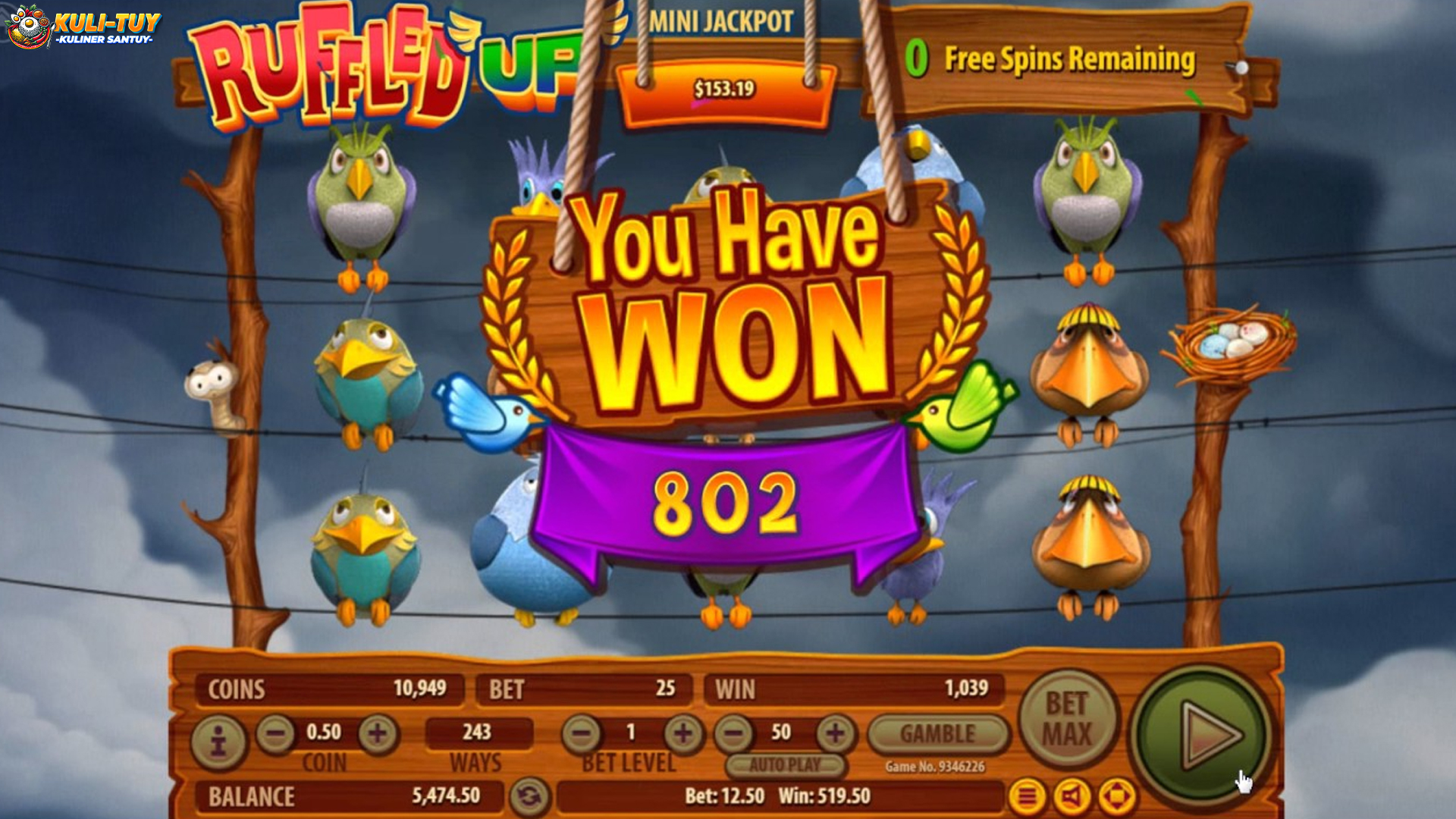 Slot Online Ruffled Up dengan 5 Karakteristik Visual Menarik