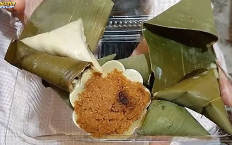 Kupat Sumpil Lebaran Isi 5 Potong Daging Ayam Suwir Premium