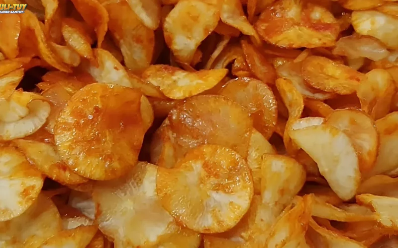 Kuliner Keripik Singkong Tampilkan 5 Pilihan Rasa Asli Pedas Dan Gurih